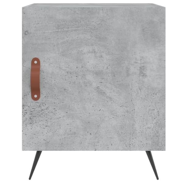 vidaXL sengeborde 2 stk. 40x40x50 cm konstrueret træ betongrå