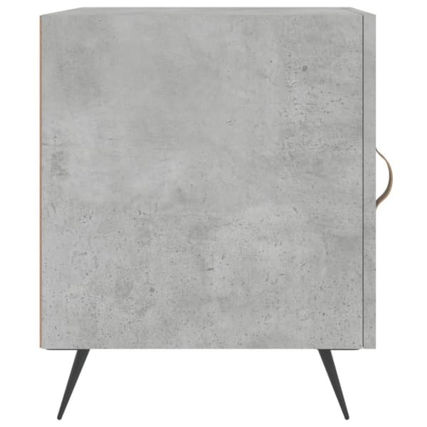 vidaXL sengeborde 2 stk. 40x40x50 cm konstrueret træ betongrå