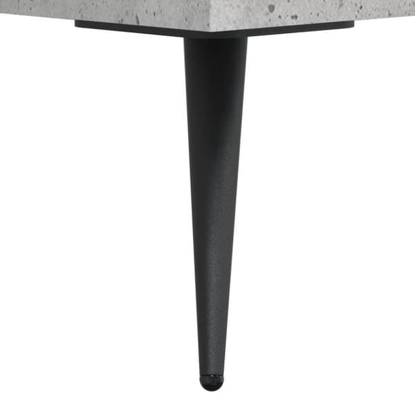 vidaXL sengeborde 2 stk. 40x40x50 cm konstrueret træ betongrå