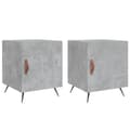 Miniatyrbilde 1 av 11: vidaXL Nattbord 2 stk betonggrå 40x40x50 cm konstruert tre