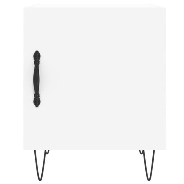 vidaXL Nattbord 2 stk hvit 40x40x50 cm konstruert tre