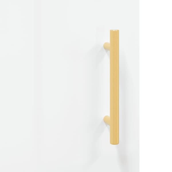 vidaXL sengeborde 2 stk. 40x40x50 cm konstrueret træ hvid højglans