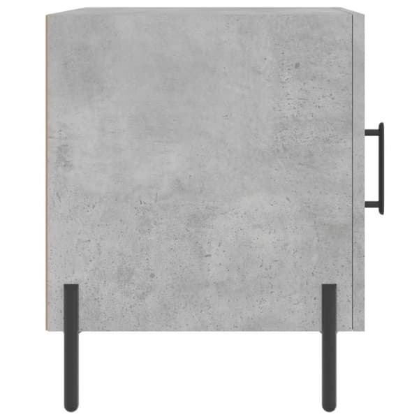 vidaXL Yöpöydät 2 kpl betoninharmaa 40x40x50 cm tekninen puu