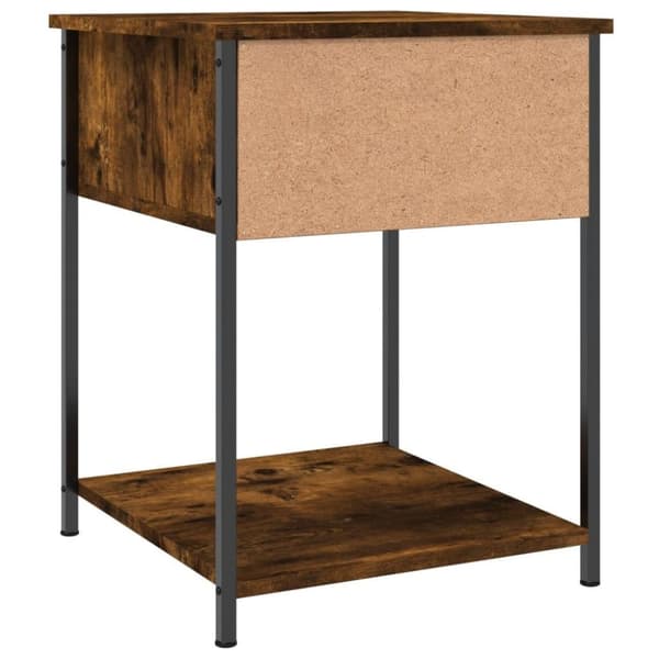 vidaXL sengeborde 2 stk. 44x45x58 cm røget egetræsfarve