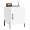 Miniatyrbillede 3 af 11: vidaXL sengeborde 2 stk. 40x40x50 cm konstrueret træ hvid