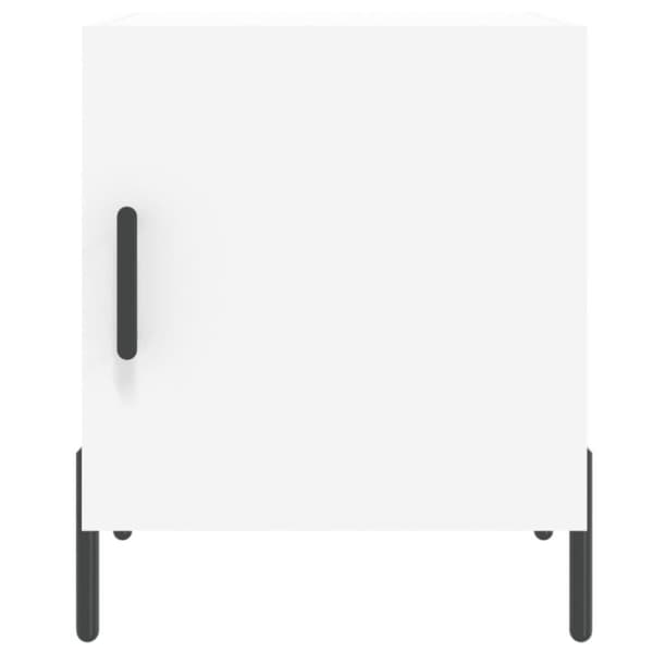 vidaXL sengeborde 2 stk. 40x40x50 cm konstrueret træ hvid