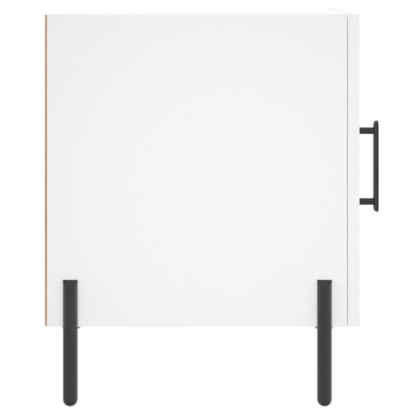 vidaXL sengeborde 2 stk. 40x40x50 cm konstrueret træ hvid