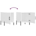Miniatyrbillede 8 af 11: vidaXL sengeborde 2 stk. 40x40x50 cm konstrueret træ hvid
