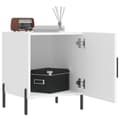 Miniatyrbillede 2 af 11: vidaXL sengeborde 2 stk. 40x40x50 cm konstrueret træ hvid