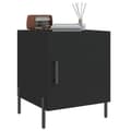 Miniatyrbilde 3 av 11: vidaXL Nattbord 2 stk svart 40x40x50 cm konstruert tre