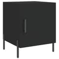 Miniatyrbilde 4 av 11: vidaXL Nattbord 2 stk svart 40x40x50 cm konstruert tre