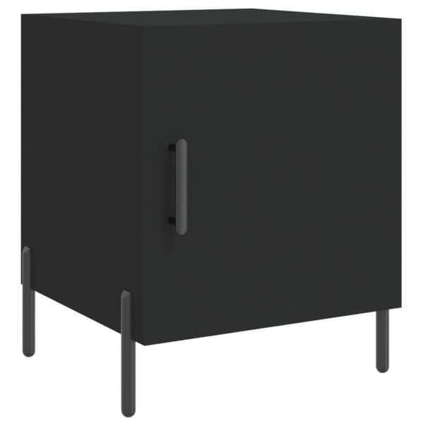 vidaXL Nattbord 2 stk svart 40x40x50 cm konstruert tre
