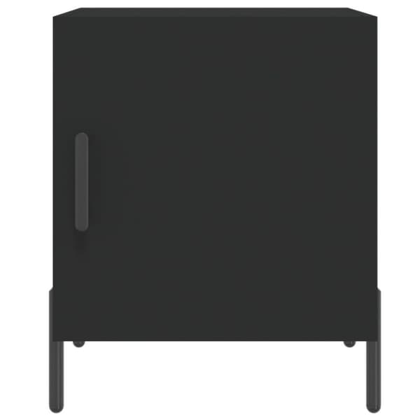 vidaXL Nattbord 2 stk svart 40x40x50 cm konstruert tre
