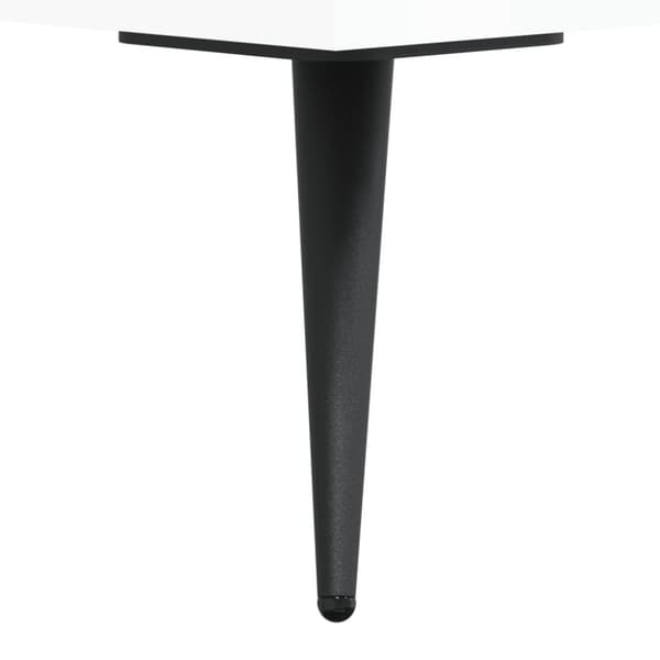 vidaXL Nattbord høyglans hvit 40x40x66 cm konstruert tre