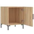 Miniatyrbilde 5 av 11: vidaXL Nattbord 2 stk sonoma eik 40x40x50 cm konstruert tre
