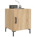 Miniatyrbilde 9 av 11: vidaXL Nattbord 2 stk sonoma eik 40x40x50 cm konstruert tre