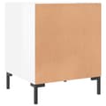 Miniatyrbilde 7 av 11: vidaXL Nattbord 2 stk høyglans hvit 40x40x50 cm konstruert tre