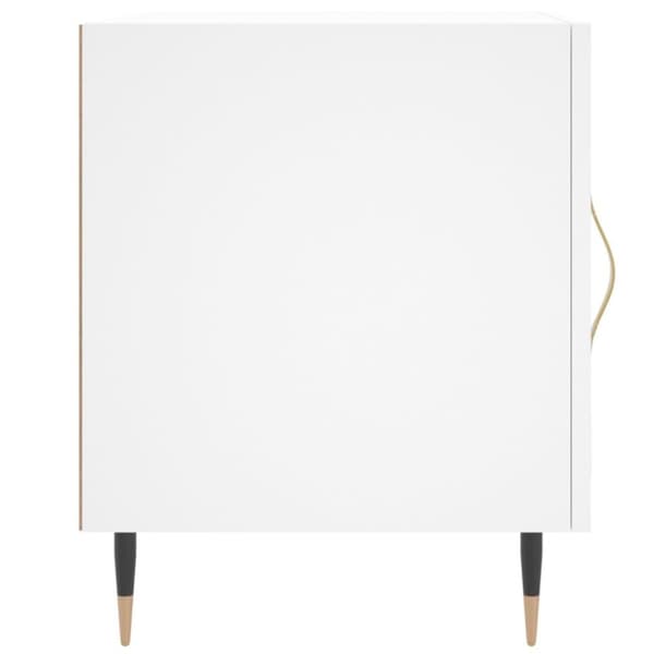 vidaXL sengeborde 2 stk. 40x40x50 cm konstrueret træ hvid