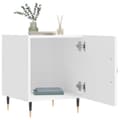 Miniatyrbillede 2 af 11: vidaXL sengeborde 2 stk. 40x40x50 cm konstrueret træ hvid