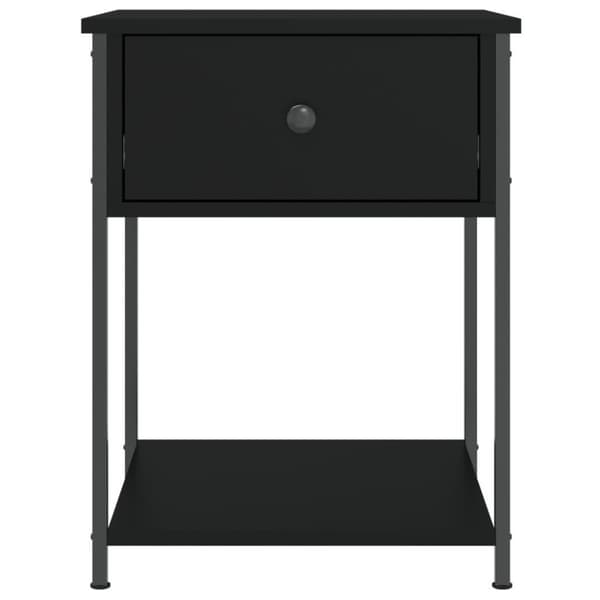 vidaXL Yöpöydät 2 kpl musta 44x45x58 cm tekninen puu
