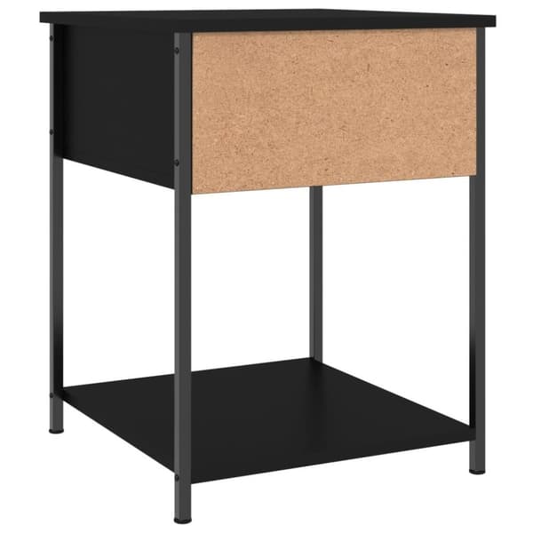 vidaXL Yöpöydät 2 kpl musta 44x45x58 cm tekninen puu