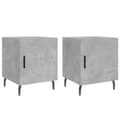 Miniatyrbilde 1 av 11: vidaXL Nattbord 2 stk betonggrå 40x40x50 cm konstruert tre