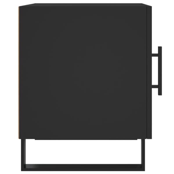 vidaXL sengeborde 2 stk. 40x40x50 cm konstrueret træ sort