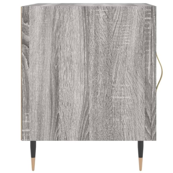 vidaXL Nattbord 2 stk grå sonoma 40x40x50 cm konstruert tre