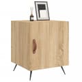 Miniatyrbillede 3 af 11: vidaXL sengeborde 2 stk. 40x40x50 cm konstrueret træ sonoma-eg