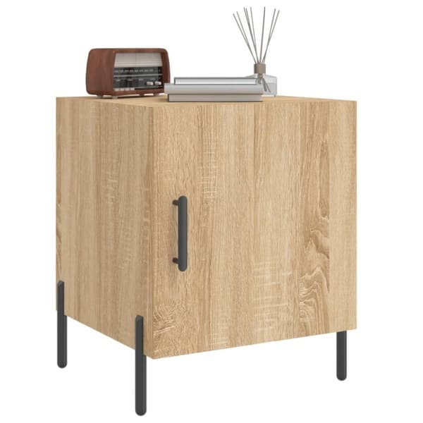 vidaXL Nattbord 2 stk sonoma eik 40x40x50 cm konstruert tre