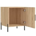 Miniatyrbilde 7 av 11: vidaXL Nattbord 2 stk sonoma eik 40x40x50 cm konstruert tre