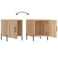 Miniatyrbilde 8 av 11: vidaXL Nattbord 2 stk sonoma eik 40x40x50 cm konstruert tre