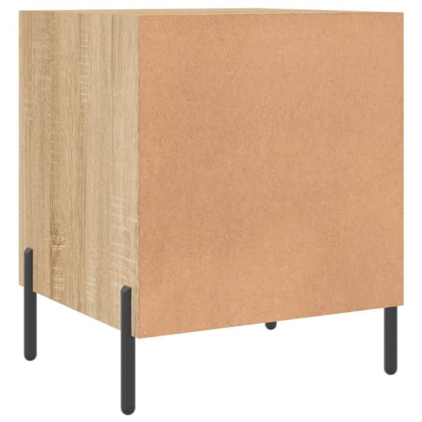 vidaXL Nattbord 2 stk sonoma eik 40x40x50 cm konstruert tre