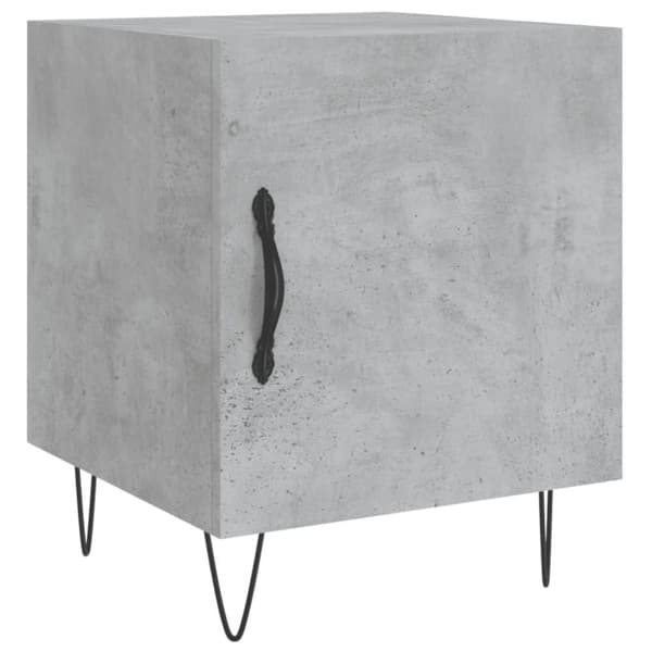 vidaXL Yöpöydät 2 kpl betoninharmaa 40x40x50 cm tekninen puu