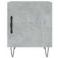 Pikkukuva 5 / 11: vidaXL Yöpöydät 2 kpl betoninharmaa 40x40x50 cm tekninen puu