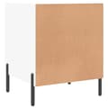 Miniatyrbilde 9 av 11: vidaXL Nattbord 2 stk høyglans hvit 40x40x50 cm konstruert tre
