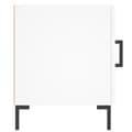 Miniatyrbilde 4 av 11: vidaXL Nattbord 2 stk hvit 40x40x50 cm konstruert tre