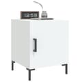 Miniatyrbillede 9 af 11: vidaXL sengeborde 2 stk. 40x40x50 cm konstrueret træ hvid