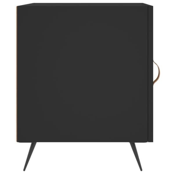 vidaXL sengeborde 2 stk. 40x40x50 cm konstrueret træ sort