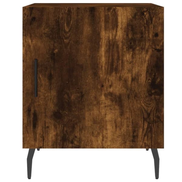 vidaXL Nattbord 2 stk røkt eik 40x40x50 cm konstruert tre