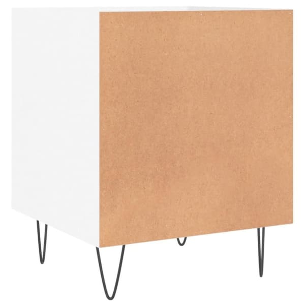 vidaXL Nattbord 2 stk høyglans hvit 40x40x50 cm konstruert tre