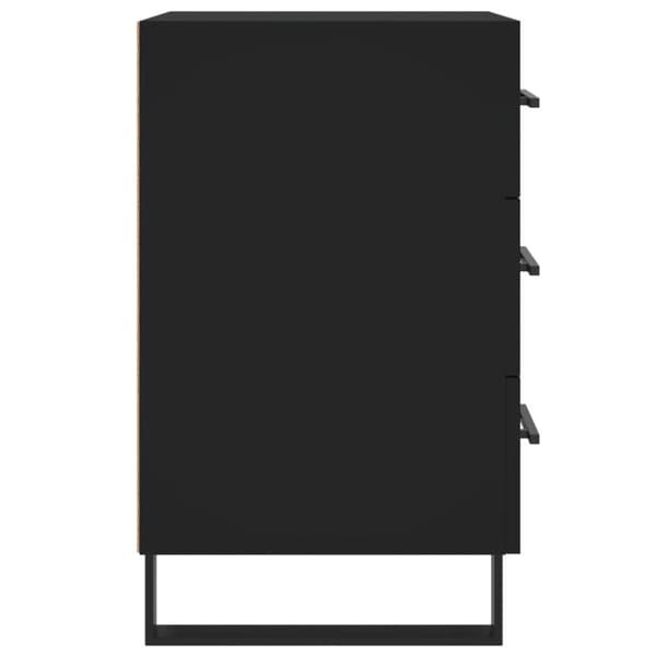 vidaXL sengebord 40x40x66 cm konstrueret træ sort