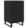 Miniatyrbillede 2 af 11: vidaXL sengebord 40x40x66 cm konstrueret træ sort