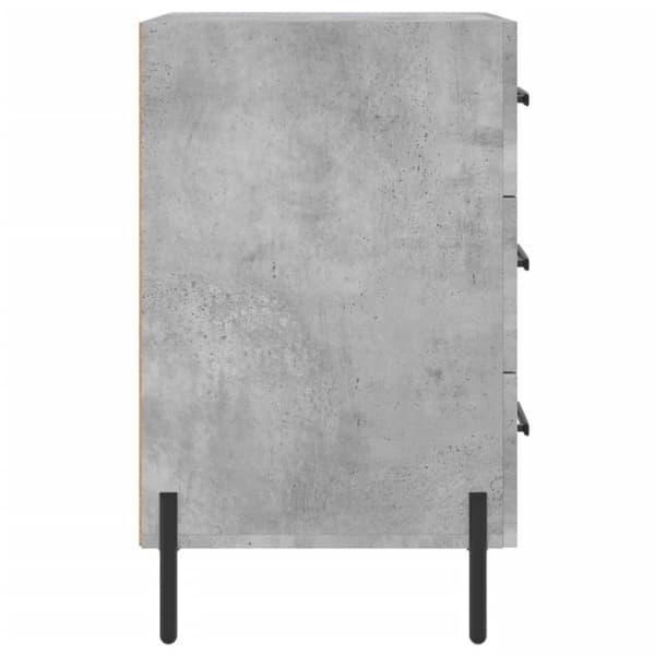 vidaXL sengebord 40x40x66 cm konstrueret træ betongrå