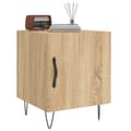Miniatyrbillede 3 af 11: vidaXL sengeborde 2 stk. 40x40x50 cm konstrueret træ sonoma-eg