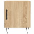Miniatyrbillede 5 af 11: vidaXL sengeborde 2 stk. 40x40x50 cm konstrueret træ sonoma-eg