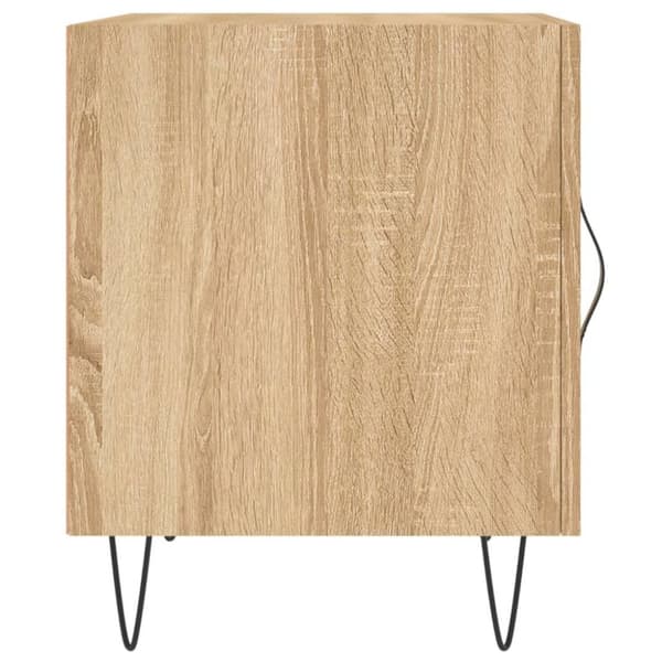 vidaXL sengeborde 2 stk. 40x40x50 cm konstrueret træ sonoma-eg