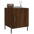 Miniatyrbillede 3 af 11: vidaXL sengeborde 2 stk. 40x40x50 cm konstrueret træ brunt egetræ