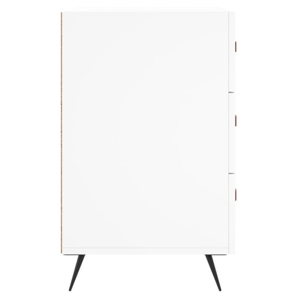 vidaXL Sängbord vit 40x40x66 cm konstruerat trä