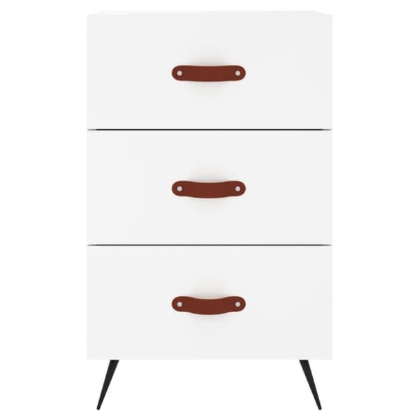 vidaXL Sängbord vit 40x40x66 cm konstruerat trä